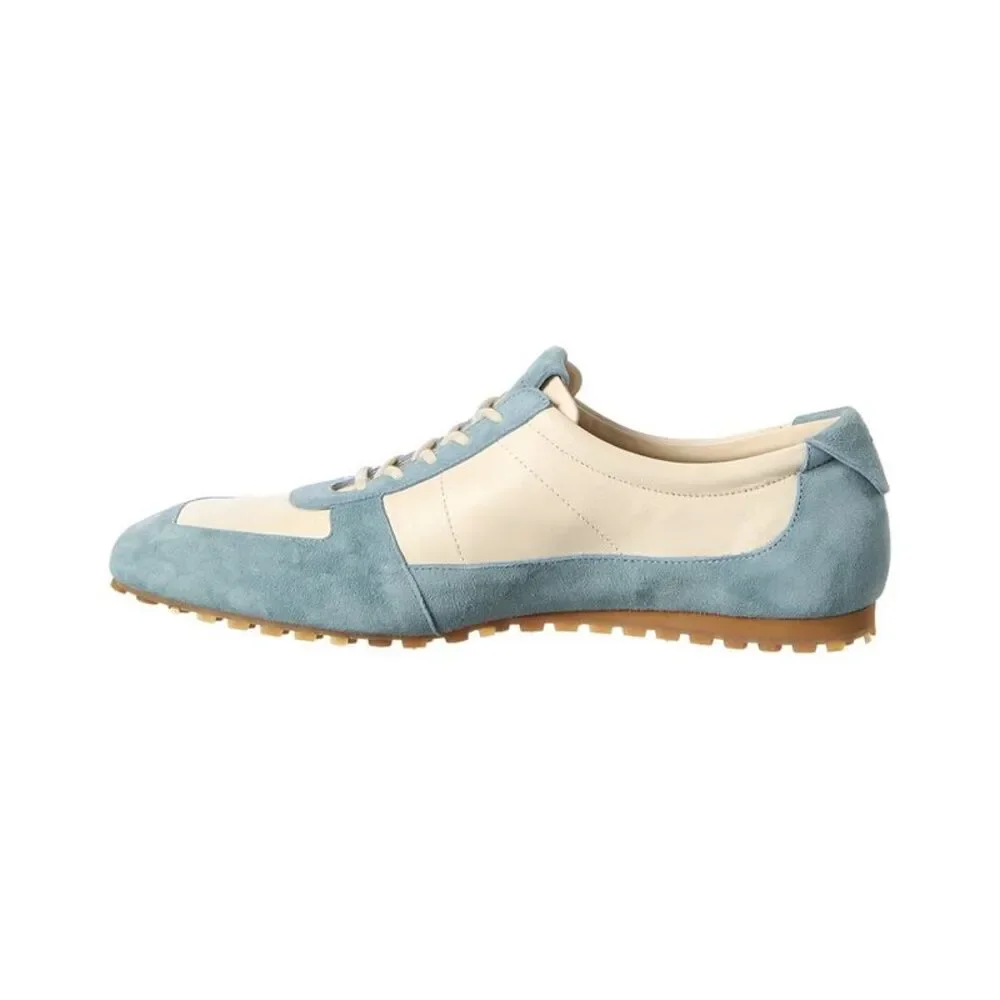 Aeyde Uma Suede & Leather Sneaker, Blue